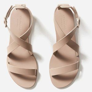 Everlane The Modern Wrap Sandal in Taupe, size 7
